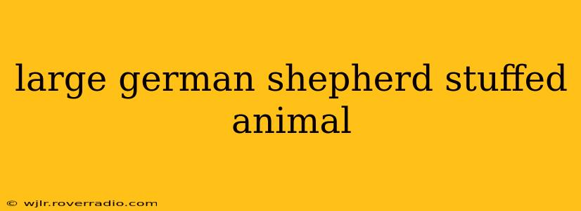 large german shepherd stuffed animal