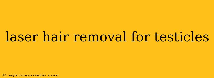laser hair removal for testicles