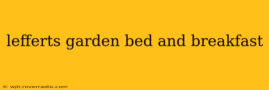 lefferts garden bed and breakfast