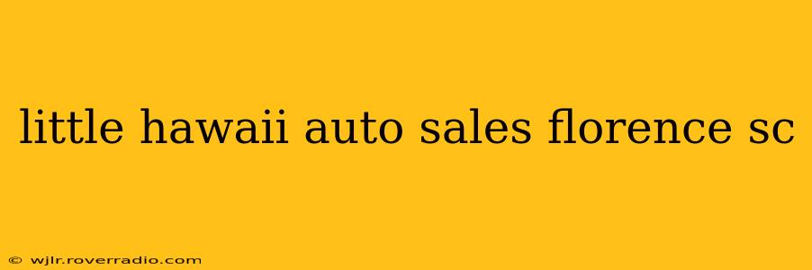 little hawaii auto sales florence sc