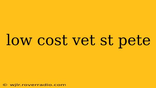 low cost vet st pete