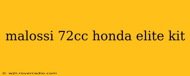malossi 72cc honda elite kit