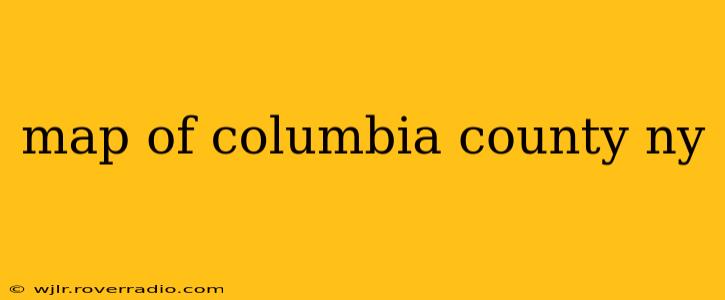 map of columbia county ny