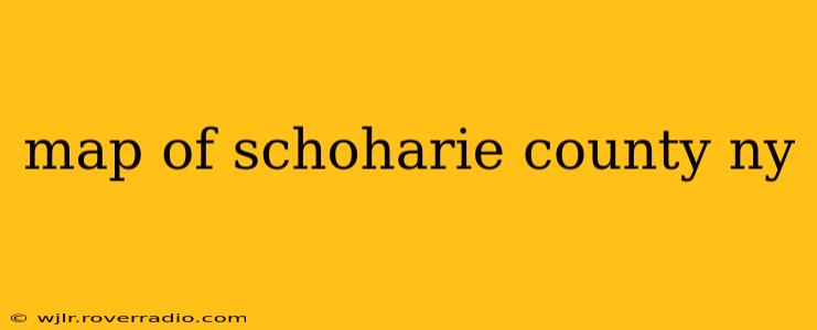 map of schoharie county ny