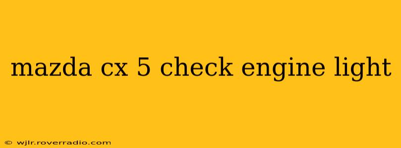 mazda cx 5 check engine light