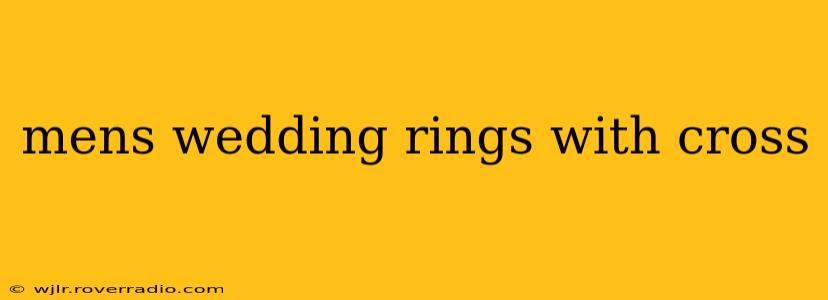 mens wedding rings with cross