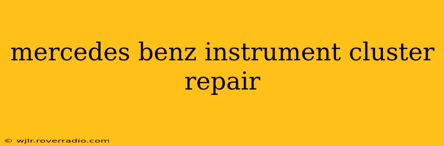 mercedes benz instrument cluster repair