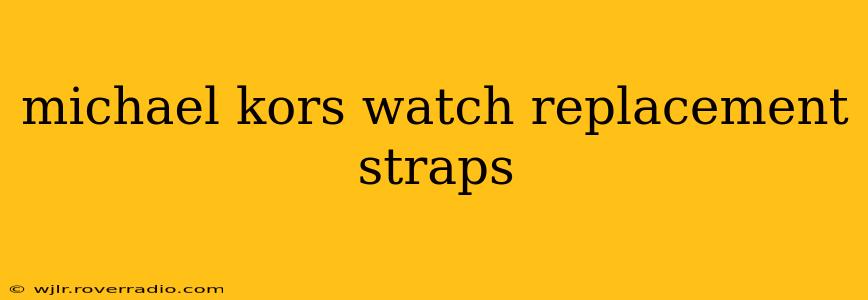 michael kors watch replacement straps