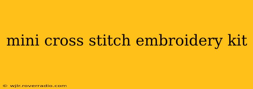 mini cross stitch embroidery kit