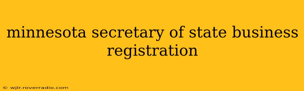 minnesota secretary of state business registration