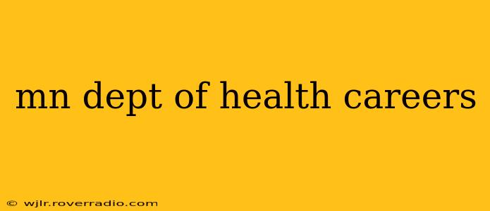 mn dept of health careers