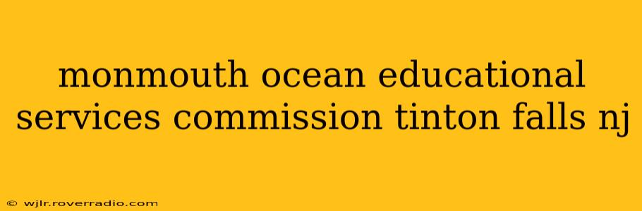 monmouth ocean educational services commission tinton falls nj