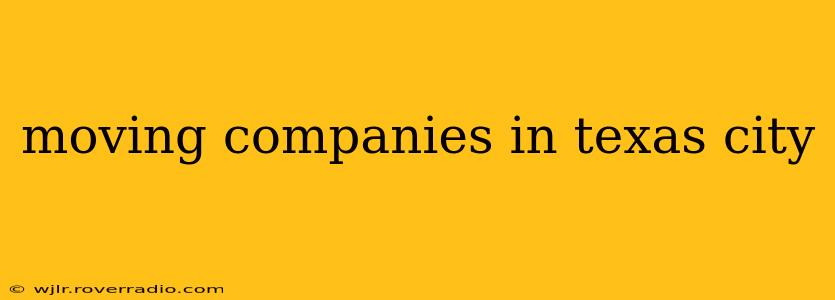 moving companies in texas city
