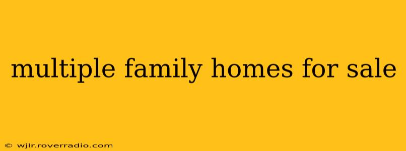 multiple family homes for sale