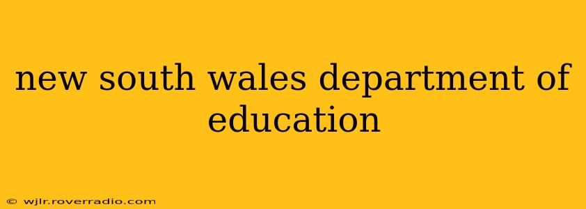 new south wales department of education