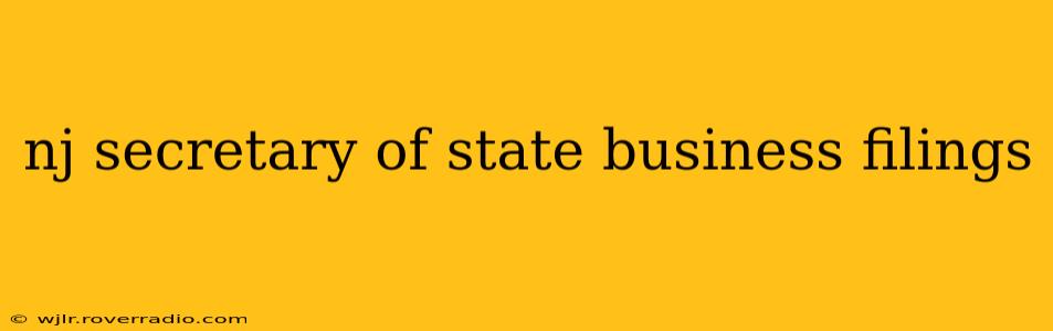 nj secretary of state business filings