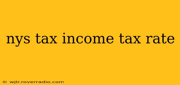 nys tax income tax rate