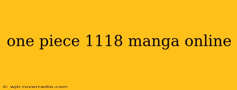 one piece 1118 manga online