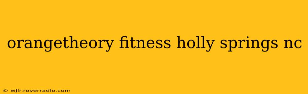 orangetheory fitness holly springs nc