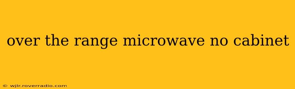 over the range microwave no cabinet