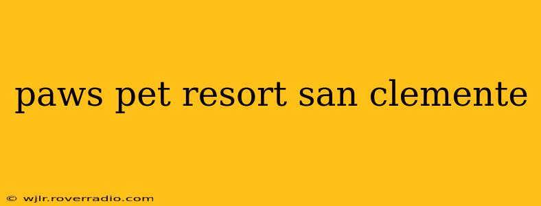 paws pet resort san clemente
