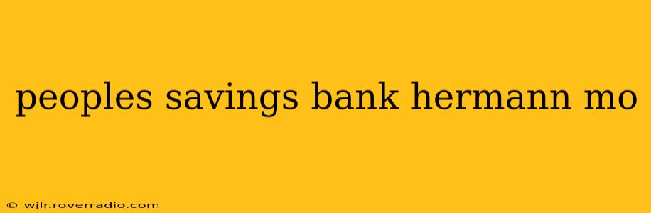 peoples savings bank hermann mo