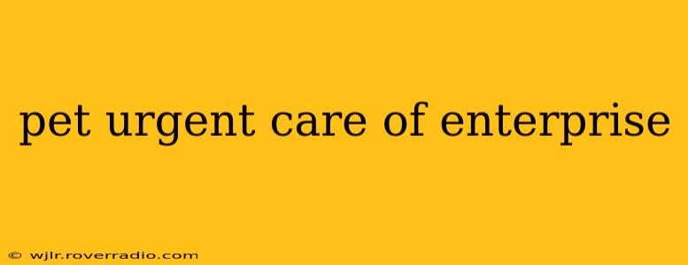 pet urgent care of enterprise