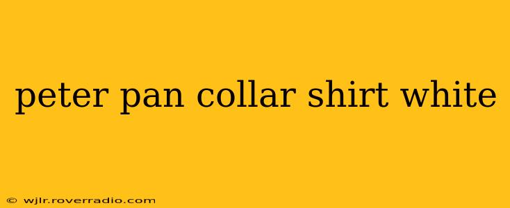 peter pan collar shirt white