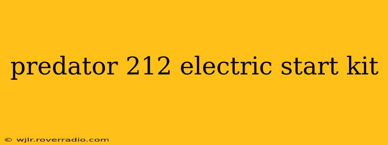 predator 212 electric start kit