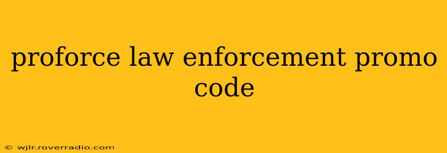 proforce law enforcement promo code