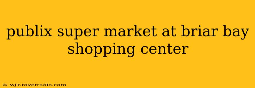 publix super market at briar bay shopping center