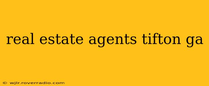 real estate agents tifton ga
