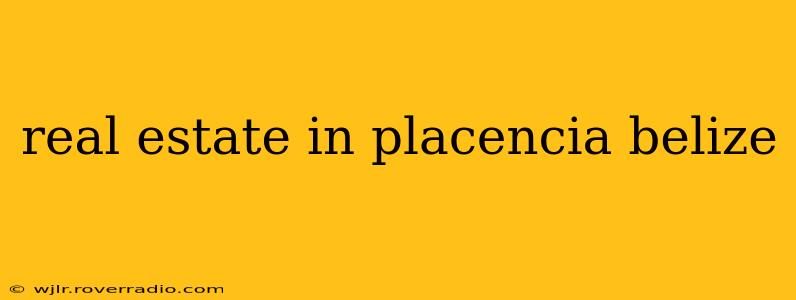 real estate in placencia belize