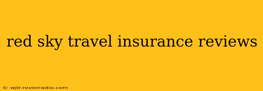 red sky travel insurance reviews