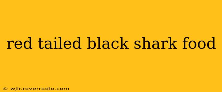 red tailed black shark food