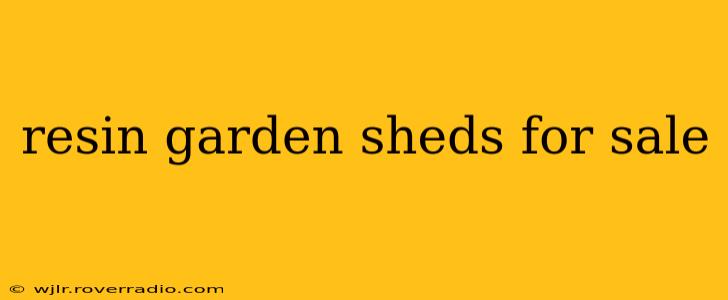 resin garden sheds for sale