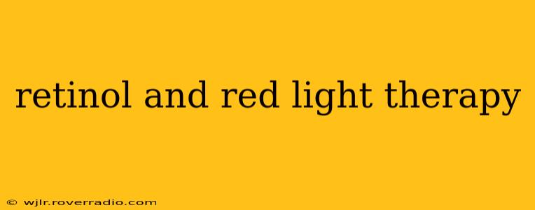 retinol and red light therapy