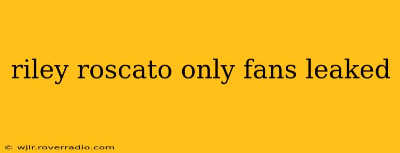riley roscato only fans leaked