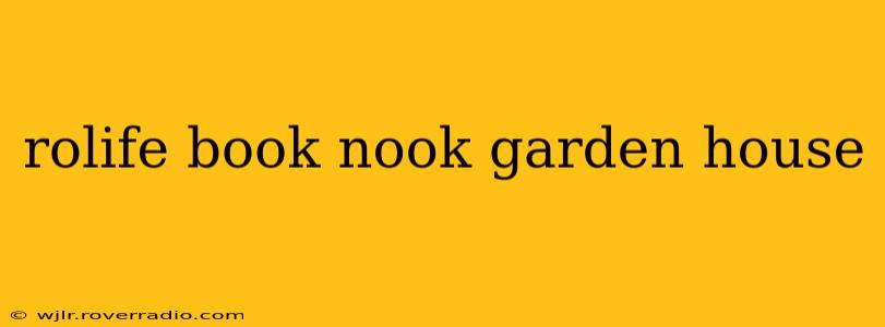 rolife book nook garden house