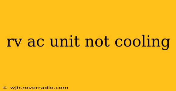 rv ac unit not cooling