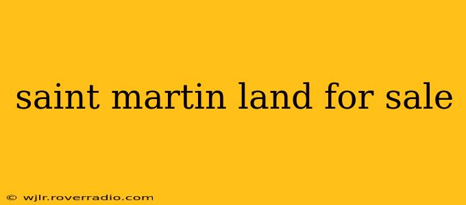 saint martin land for sale