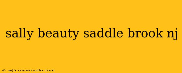 sally beauty saddle brook nj