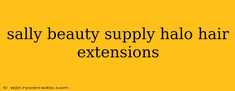 sally beauty supply halo hair extensions