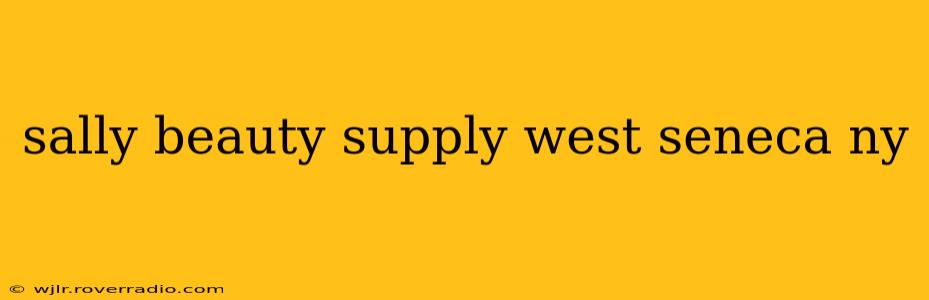 sally beauty supply west seneca ny
