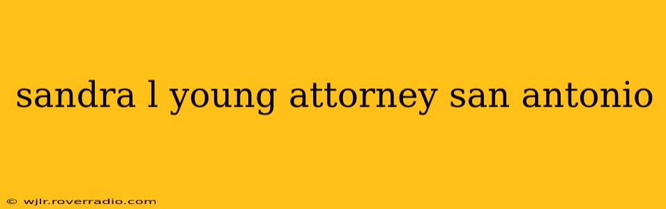 sandra l young attorney san antonio