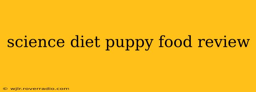 science diet puppy food review