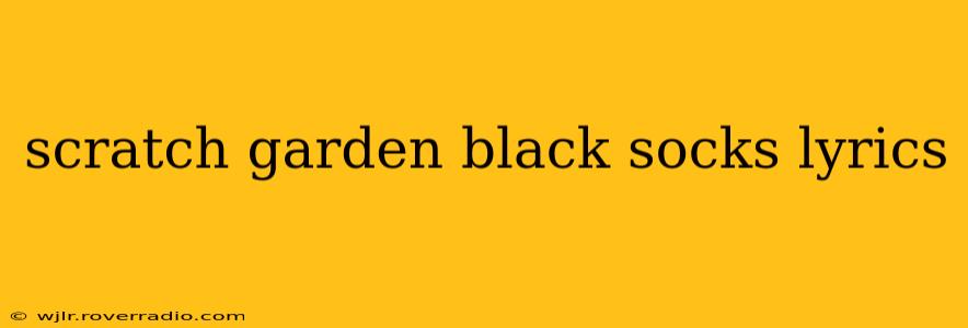 scratch garden black socks lyrics