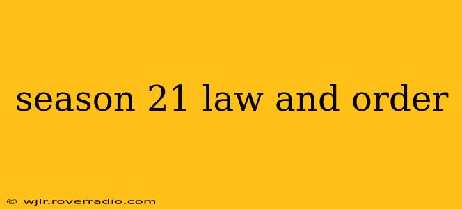 season 21 law and order