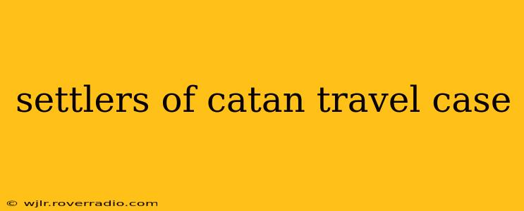 settlers of catan travel case