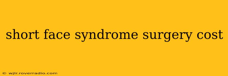 short face syndrome surgery cost